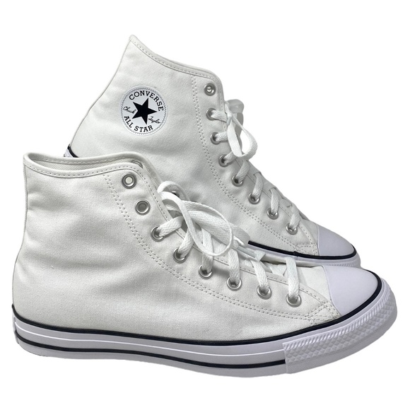 Converse Ctas High Top Shoes Skate Men Sneakers White Canvas Custom 152620C-WWW - Picture 1 of 8